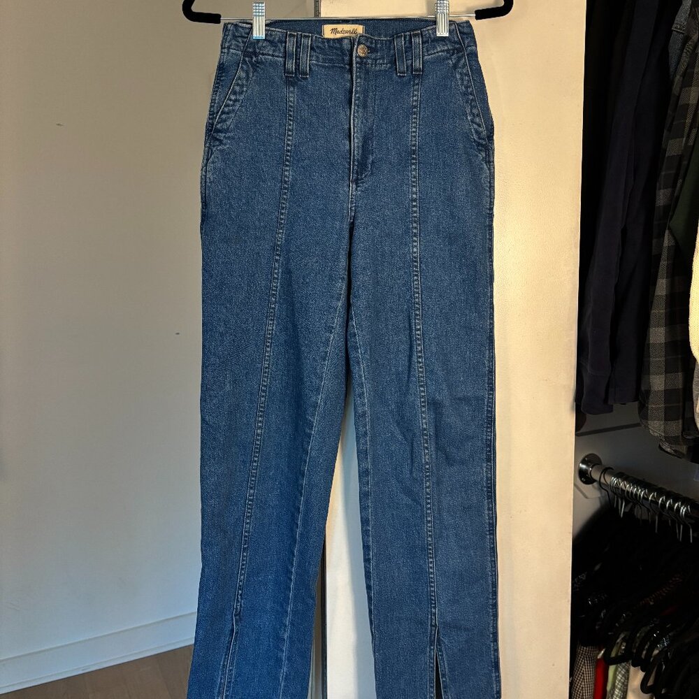Madewell The Perfect Vintage Straight Split Hem Jean